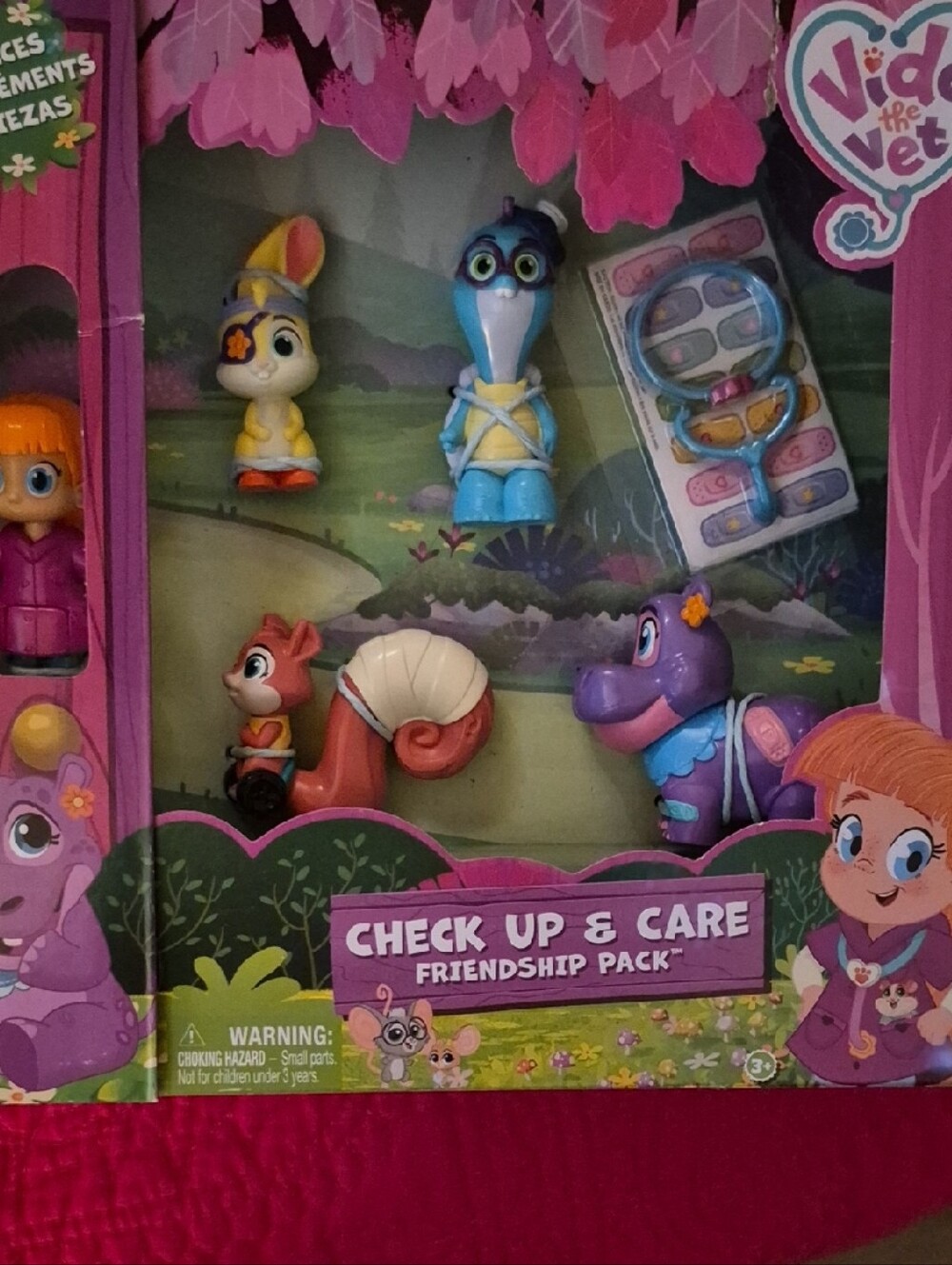 Check Up & Care Friendship Pack Kids Vet Playset - Pink
